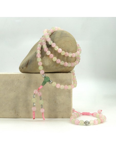 universal love stone, calming crystal, the heart chakra, and Green Aventurine bring good fortune and feelings of well-being mala