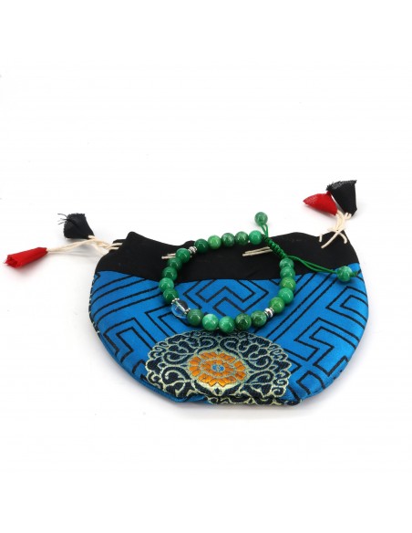 Green Jade Japa Mala and Bracelet Set/ Prayer Beads, 108 beads japa and 22 beads bracelet, heart chakra malas, meditation chants