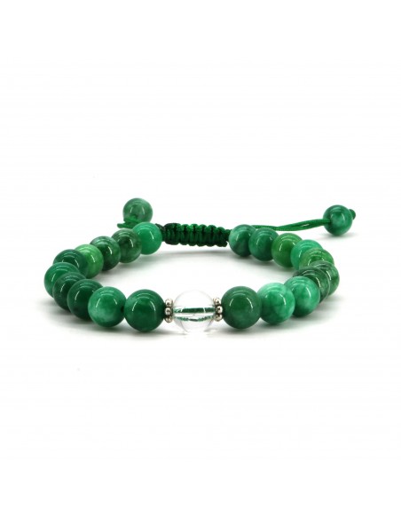 Green Jade Japa Mala and Bracelet Set/ Prayer Beads, 108 beads japa and 22 beads bracelet, heart chakra malas, meditation chants