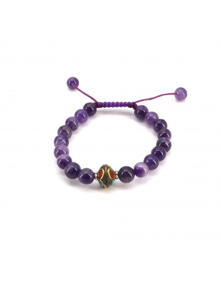 The relaxing energy prayer beads amethyst Japa mala set, balance mind and emotions, reducing fear, anger, sadness, and anxiety
