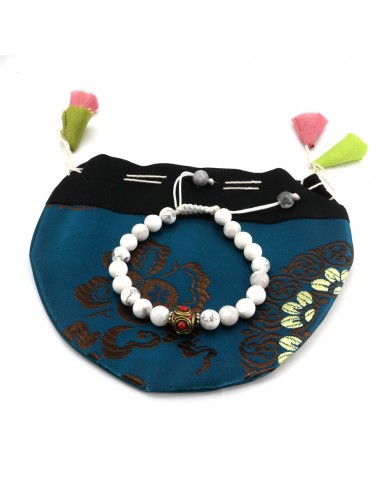 Howlite Japa Mala and Bracelet Set/ Prayer Beads, 108 beads japa crown chakra Mala, jewelry, necklaces, Scorpions and Capricorns