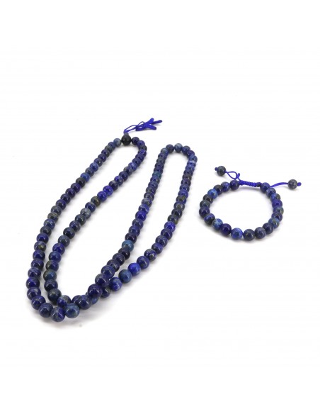 Tibetan prayer beads lapis lazuli japa mala and beads wrist band,  108 mala, master healing, high vibration, spiritual jewelry