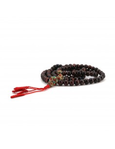 108 beads Tibetan root chakra red tiger eye Japa mala and wrist band set, wholesale, unisex bracelet, best for yoga meditation 2