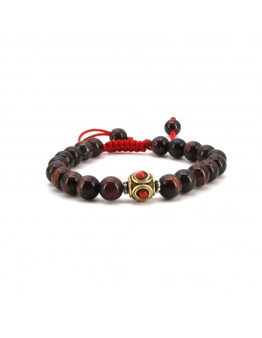 108 beads Tibetan root chakra red tiger eye Japa mala and wrist band set, wholesale, unisex bracelet, best for yoga meditation