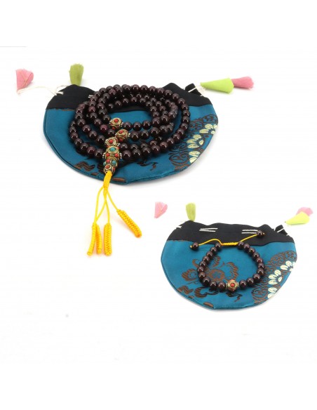 Sacral chakra garnet Japa mala and wrist band beads, 108 foundations of creativity necklace, incredible passion chakra, prayer