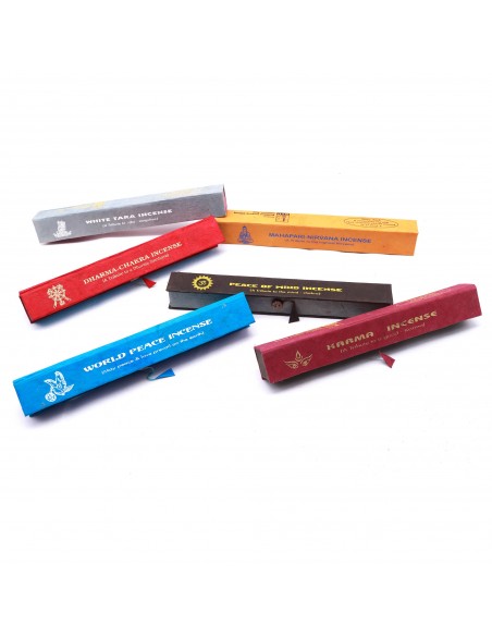 6 Boxes Himalayan Tibetan Incense(162 Sticks), handmade in nepal incense, Karma ,World Peace , White Tara ,Peace of Mind , Dharm