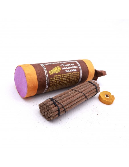 ancient tibetan agarwood incense, red-sandalwood , flower anthopogan Rhododendron, saffron nagkeshar and herbal mint incense