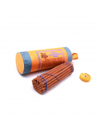 ancient tibetan agarwood incense, red-sandalwood , flower anthopogan Rhododendron, saffron nagkeshar and herbal mint incense