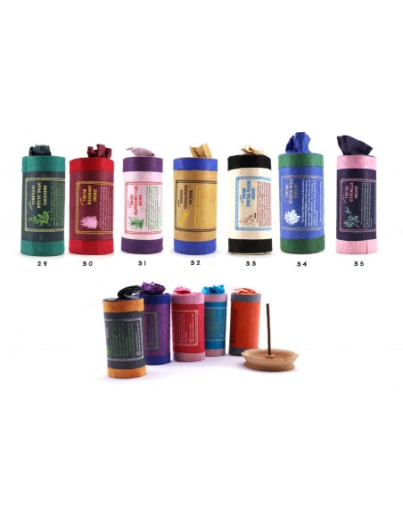 ancient tibetan agarwood incense, red-sandalwood , flower anthopogan Rhododendron, saffron nagkeshar and herbal mint incense