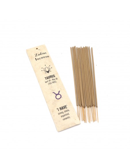 Aries, Taurus, Gemini, Cancer, Leo, Virgo, Libra, Scorpio, Sagittarius, Capricorn,  Aquarius and Pisces zodiac stick incense.