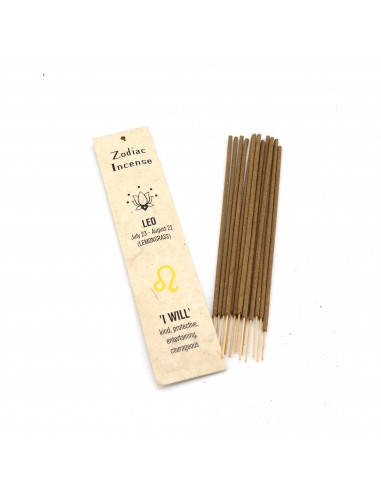 Aries, Taurus, Gemini, Cancer, Leo, Virgo, Libra, Scorpio, Sagittarius, Capricorn,  Aquarius and Pisces zodiac stick incense.
