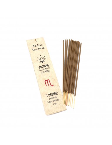 Aries, Taurus, Gemini, Cancer, Leo, Virgo, Libra, Scorpio, Sagittarius, Capricorn,  Aquarius and Pisces zodiac stick incense.