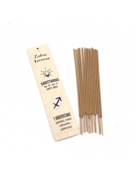 Aries, Taurus, Gemini, Cancer, Leo, Virgo, Libra, Scorpio, Sagittarius, Capricorn,  Aquarius and Pisces zodiac stick incense.