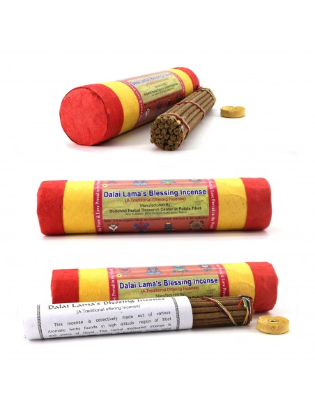 3 different incense in tube, om mane peme hum, tibetan meditation incense and dalai lama's blessing incense, offering incense, h