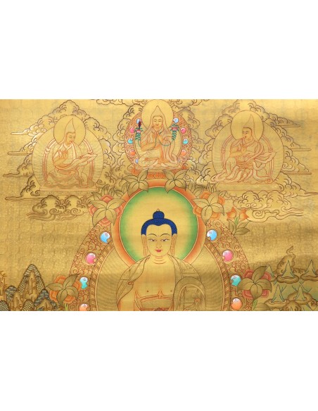 shakyamuni buddha, Gautam Buddha, bhumi buddha, rig sum gonpo, three divine brothers, wisdom, compassion, and power, boundless