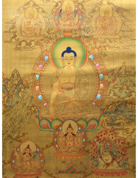 shakyamuni buddha, Gautam Buddha, bhumi buddha, rig sum gonpo, three divine brothers, wisdom, compassion, and power, boundless