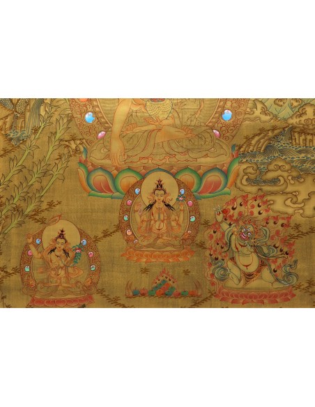 shakyamuni buddha, Gautam Buddha, bhumi buddha, rig sum gonpo, three divine brothers, wisdom, compassion, and power, boundless